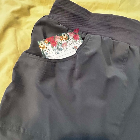 NEW PHOTOS! LEGGINGS, FLAT WAISTBAND, DARK GREY, SIZE 4X, ELASTIC WAIST, POCKETS - Picture 3 of 14